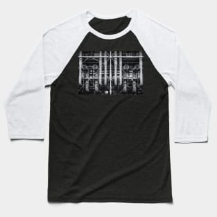 Centre Pompidou Pipes Paris Baseball T-Shirt